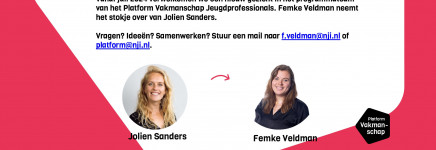 Nieuw in programmateam van het Platform Vakmanschap Jeugdprofessionals Nieuw in programmateam van het Platform Vakmanschap Jeugdprofessionals