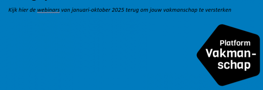 Kijk de webinars van 2025 tot dusver hier terug