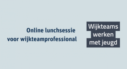 Wijkteams werken met jeugd lunchsessie ''Gestructureerd en methodisch werken: hoe doe je dat?''